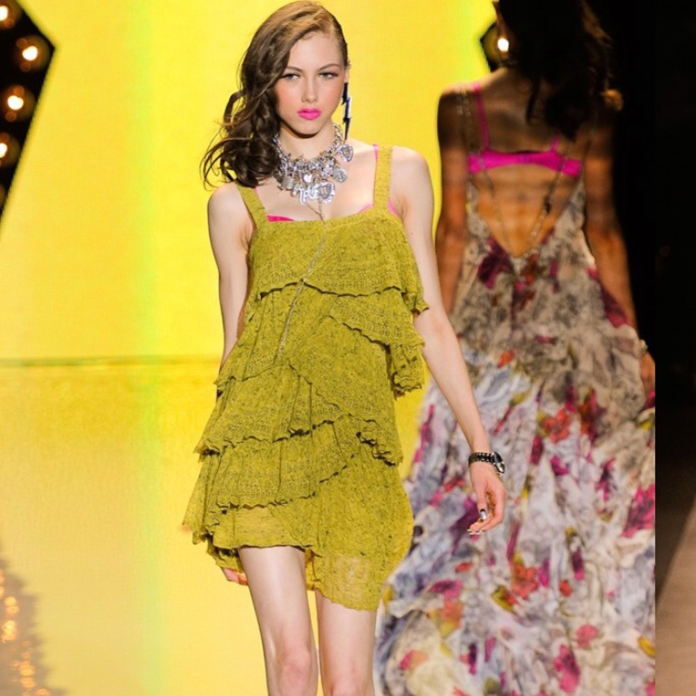 Betsey Johnson green sweater dress